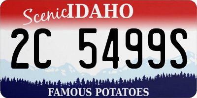 ID license plate 2C5499S