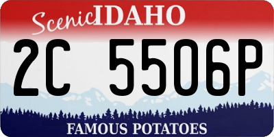 ID license plate 2C5506P
