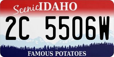 ID license plate 2C5506W