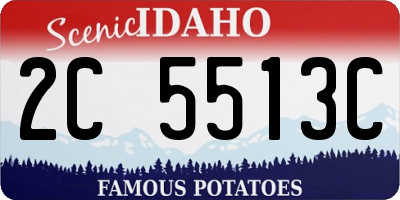 ID license plate 2C5513C