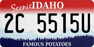 ID license plate 2C5515U