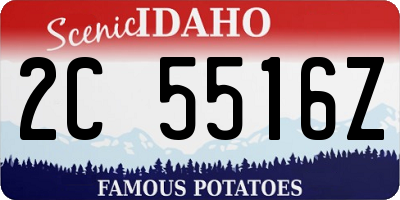 ID license plate 2C5516Z