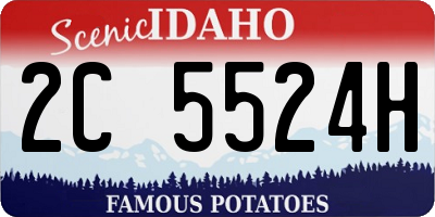 ID license plate 2C5524H