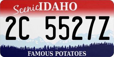 ID license plate 2C5527Z
