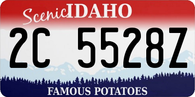 ID license plate 2C5528Z