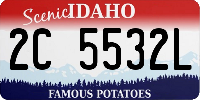 ID license plate 2C5532L