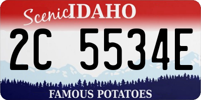 ID license plate 2C5534E