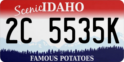 ID license plate 2C5535K