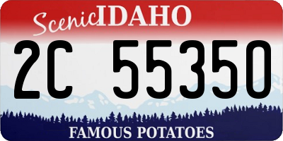ID license plate 2C5535O