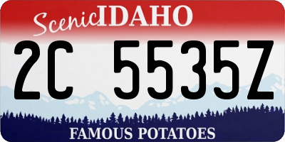 ID license plate 2C5535Z