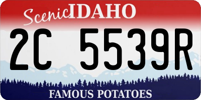 ID license plate 2C5539R
