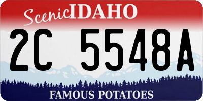 ID license plate 2C5548A