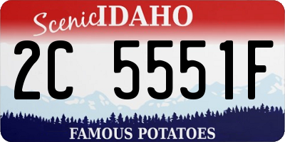 ID license plate 2C5551F