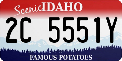 ID license plate 2C5551Y