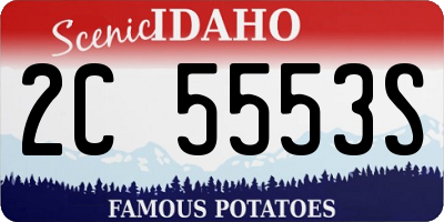 ID license plate 2C5553S
