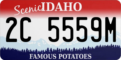 ID license plate 2C5559M