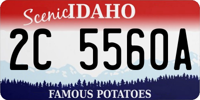 ID license plate 2C5560A