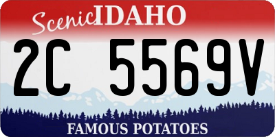 ID license plate 2C5569V