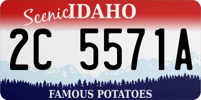 ID license plate 2C5571A
