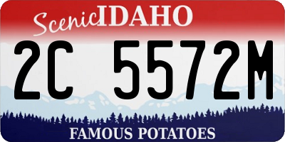 ID license plate 2C5572M