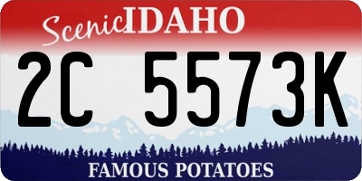 ID license plate 2C5573K