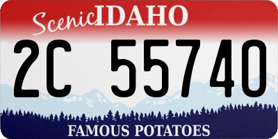 ID license plate 2C5574O