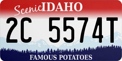 ID license plate 2C5574T