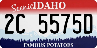 ID license plate 2C5575D