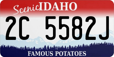 ID license plate 2C5582J