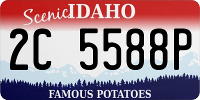 ID license plate 2C5588P