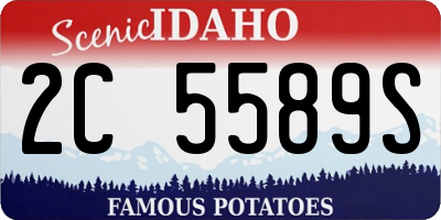 ID license plate 2C5589S
