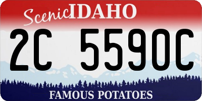 ID license plate 2C5590C