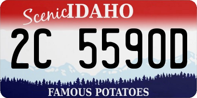 ID license plate 2C5590D