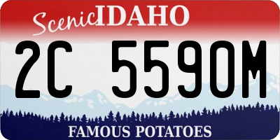 ID license plate 2C5590M