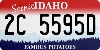 ID license plate 2C5595D