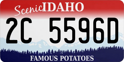 ID license plate 2C5596D
