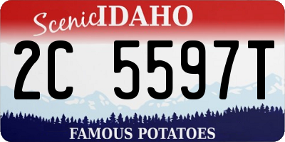 ID license plate 2C5597T
