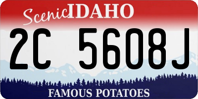 ID license plate 2C5608J