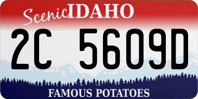 ID license plate 2C5609D