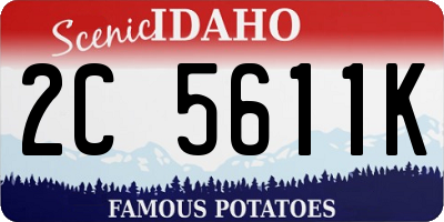 ID license plate 2C5611K