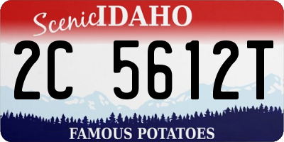 ID license plate 2C5612T