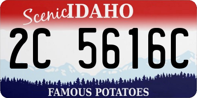 ID license plate 2C5616C