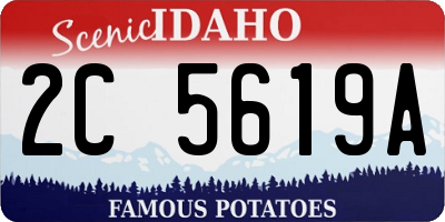 ID license plate 2C5619A