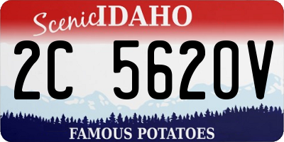 ID license plate 2C5620V