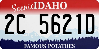ID license plate 2C5621D