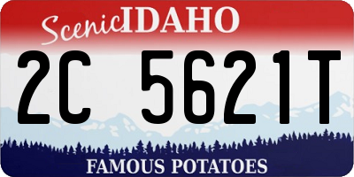 ID license plate 2C5621T