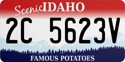 ID license plate 2C5623V