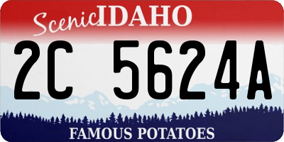 ID license plate 2C5624A