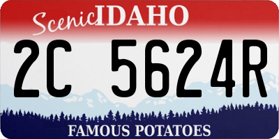ID license plate 2C5624R