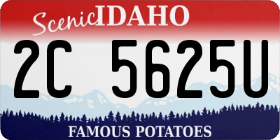 ID license plate 2C5625U